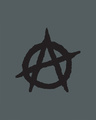 Shop Anarchy Logo Half Sleeve T-Shirt