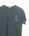 Shop Anchor Badge Half Sleeve T-Shirt-Front