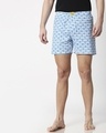 Shop Anchored White Knitted Boxers-Front