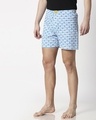 Shop Anchored White Knitted Boxers-Design
