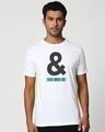 Shop And Life Goes On Contrast Side Seam Panel T-Shirt-Front