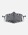 Shop 3 Ply Black & White Cotton Fabric Fashion Mask With Mobile Sling (Combo Pack)
