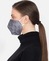 Shop 3 Ply Grey Art Silk Embellished Fabric Fashion Mask-Design