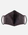 Shop 3 Ply Reusable Brown Striped Woolen Fabric Fashion Mask