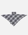 Shop 3 Ply Reusable Grey & White Checkered Acrowool Scarf Style Fashion Mask