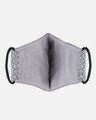 Shop 3 Ply Reusable Grey Ogee Patterned Woolen Fabric Fashion Mask