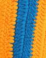 Shop 3 Ply Reusable Orange & Navy Crochet Handmade Acrowool Fabric Fashion Winter Mask