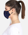 Shop 3 Ply Reusable Sculpted Sequin Fashion Mask With Lanyard Chain-Design