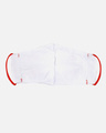 Shop 3 Ply Reusable White & Multi Floral Embroidered Cotton Fabric Fashion Mask-Full