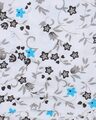 Shop 3 Ply White & Blue Floral Printed Cotton Fabric Fashion Hairband, Mask & Scrunchie Combo
