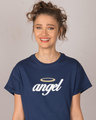 Shop Angel Halo Boyfriend T-Shirt-Front