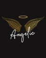 Shop Angelic Wings Gold Print Fleece Light Sweatshirts-Full