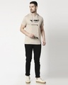Shop Angry Zip Half Sleeve Hoodie T-shirt-Design