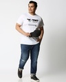 Shop Men's White Angry Zip Graphic Printed Plus Size T-shirt-Design