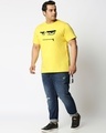 Shop Men's Yellow Angry Zip Graphic Printed Plus Size T-shirt-Design