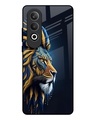 Shop Animated Lion Premium Glass Case for OnePlus Nord CE4 5G(Shock Proof, Scratch Resistant)-Front