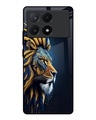 Shop Animated Lion Premium Glass Case for Poco X6 Pro 5G(Shock Proof, Scratch Resistant)-Front