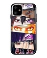 Shop Anime Eyes Premium Glass Case for Apple iPhone 11 (Shock Proof,Scratch Resistant)-Front