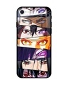 Shop Anime Eyes Premium Glass Case for iPhone SE 2022 (Shock Proof, Scratch Resistant)-Front