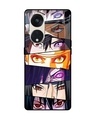 Shop Anime Eyes Premium Glass Case for Oppo Reno8T 5G (Shock Proof, Scratch Resistant)-Front