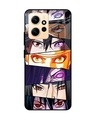 Shop Anime Eyes Premium Glass Case for Redmi Note 12 (Shock Proof, Scratch Resistant)-Front