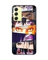 Shop Anime Eyes Premium Glass Case for Samsung Galaxy A34 5G (Shock Proof, Scratch Resistant)-Front