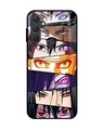 Shop Anime Eyes Premium Glass Case for Samsung Galaxy M14 5G (Shock Proof, Scratch Resistant)-Front