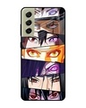 Shop Anime Eyes Premium Glass Case for Samsung Galaxy S21 FE 5G (Shock Proof,Scratch Resistant)-Front