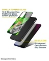 Shop Anime Green Splash Premium Glass Case for Oppo F21s Pro (Shock Proof,Scratch Resistant)-Design