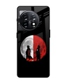 Shop Anime Red Moon Premium Glass Case for OnePlus 11 5G (Shock Proof, Scratch Resistant)-Front