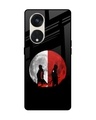 Shop Anime Red Moon Premium Glass Case for Oppo Reno8T 5G (Shock Proof, Scratch Resistant)-Front