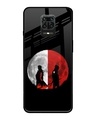 Shop Anime Red Moon Premium Glass Case for Redmi Note 9 Pro Max (Shock Proof,Scratch Resistant)-Front