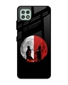 Shop Anime Red Moon Premium Glass Case for Samsung Galaxy A22 5G (Shock Proof,Scratch Resistant)-Front