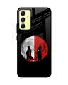 Shop Anime Red Moon Premium Glass Case for Samsung Galaxy A34 5G (Shock Proof, Scratch Resistant)-Front