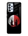 Shop Anime Red Moon Premium Glass Case for Samsung Galaxy A53 5G (Shock Proof,Scratch Resistant)-Front