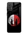 Shop Anime Red Moon Premium Glass Case for Samsung Galaxy M32 5G (Shock Proof,Scratch Resistant)-Front