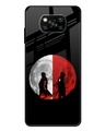 Shop Anime Red Moon Premium Glass Case for Xiaomi Poco x3 (Shock Proof, Scratch Resistant)-Front