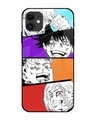 Shop Anime Sketch Premium Glass Case for Apple iPhone 12 Mini (Shock Proof,Scratch Resistant)-Front