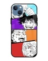 Shop Anime Sketch Premium Glass Case for iPhone 13 mini (Shock Proof, Scratch Resistant)-Front