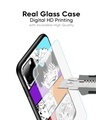 Shop Anime Sketch Premium Glass Case for Oppo A78 5G (Shock Proof, Scratch Resistant)-Full