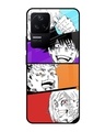 Shop Anime Sketch Premium Glass Case for Poco F4 5G(Shock Proof, Scratch Resistant)-Front