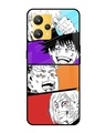 Shop Anime Sketch Premium Glass Case for Realme 9(Shock Proof, Scratch Resistant)-Front