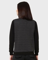 Shop Women's Anthra Melange Contrast Sleeve Sweater-Full