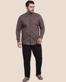 Shop AOP Mandarin Collar Full Sleeve Shirt