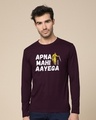 Shop Apna Mahi Aayega Full Sleeve T-Shirt-Front
