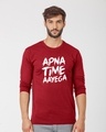 Shop Apna Time Ayega Full Sleeve T-Shirt-Front