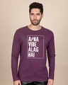 Shop Apna Vibe Alag Hai Full Sleeve T-Shirt-Front