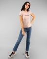 Shop Apparently Dramatic Half Sleeve Printed T-Shirt Baby Pink-Full