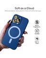 Shop Apple iPhone 14 Blue Liquid Silicone Case With Magsafe-Design