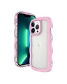 Shop Apple iPhone 14 Pro Pink Wavy Silicone Case-Front